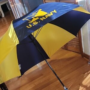 Yellow and Blue Umbrella